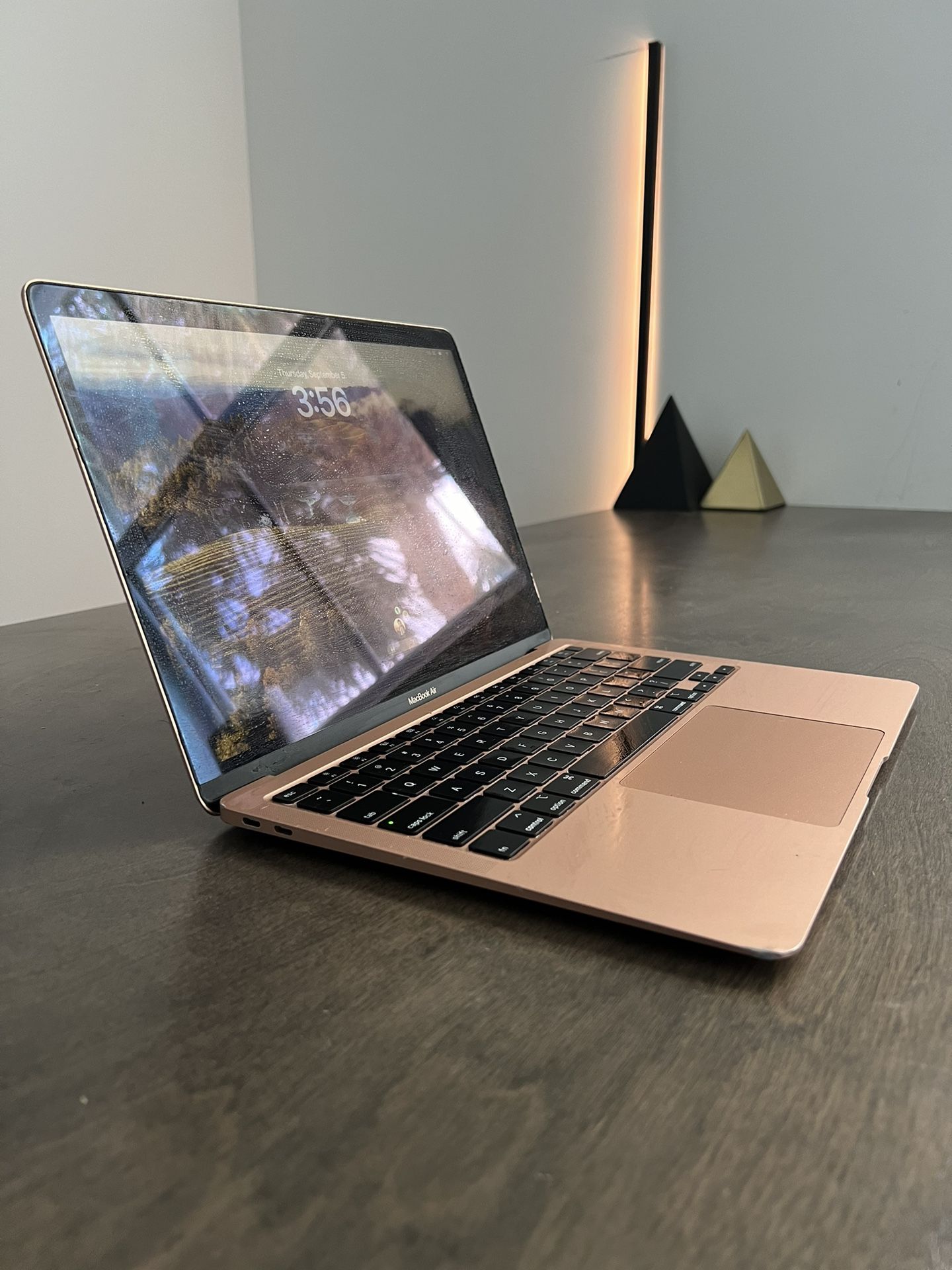 ROSE GOLD APPLE MACBOOK AIR - FINGER PRINT - 2018