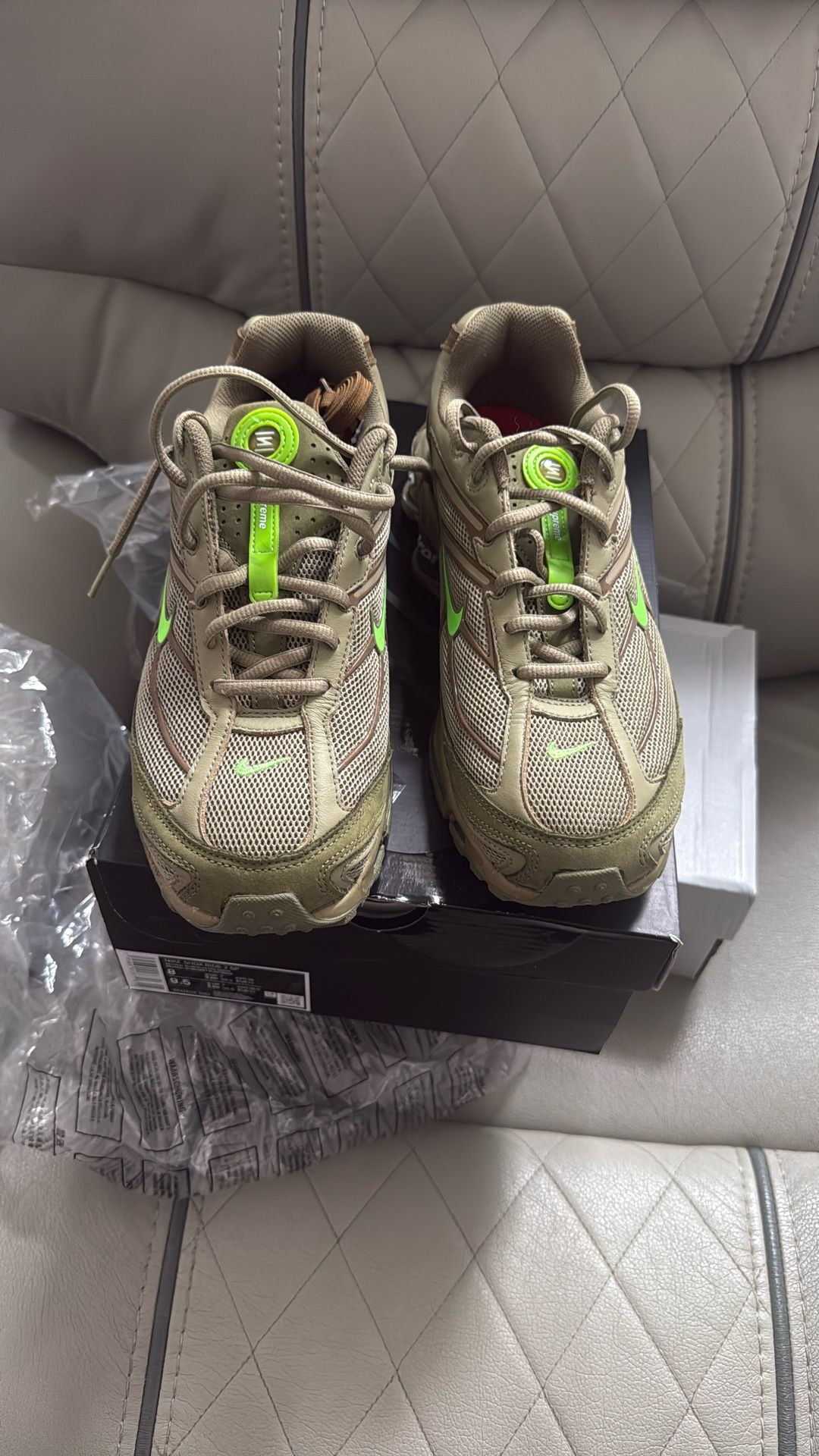 Supreme Olive Green Shox