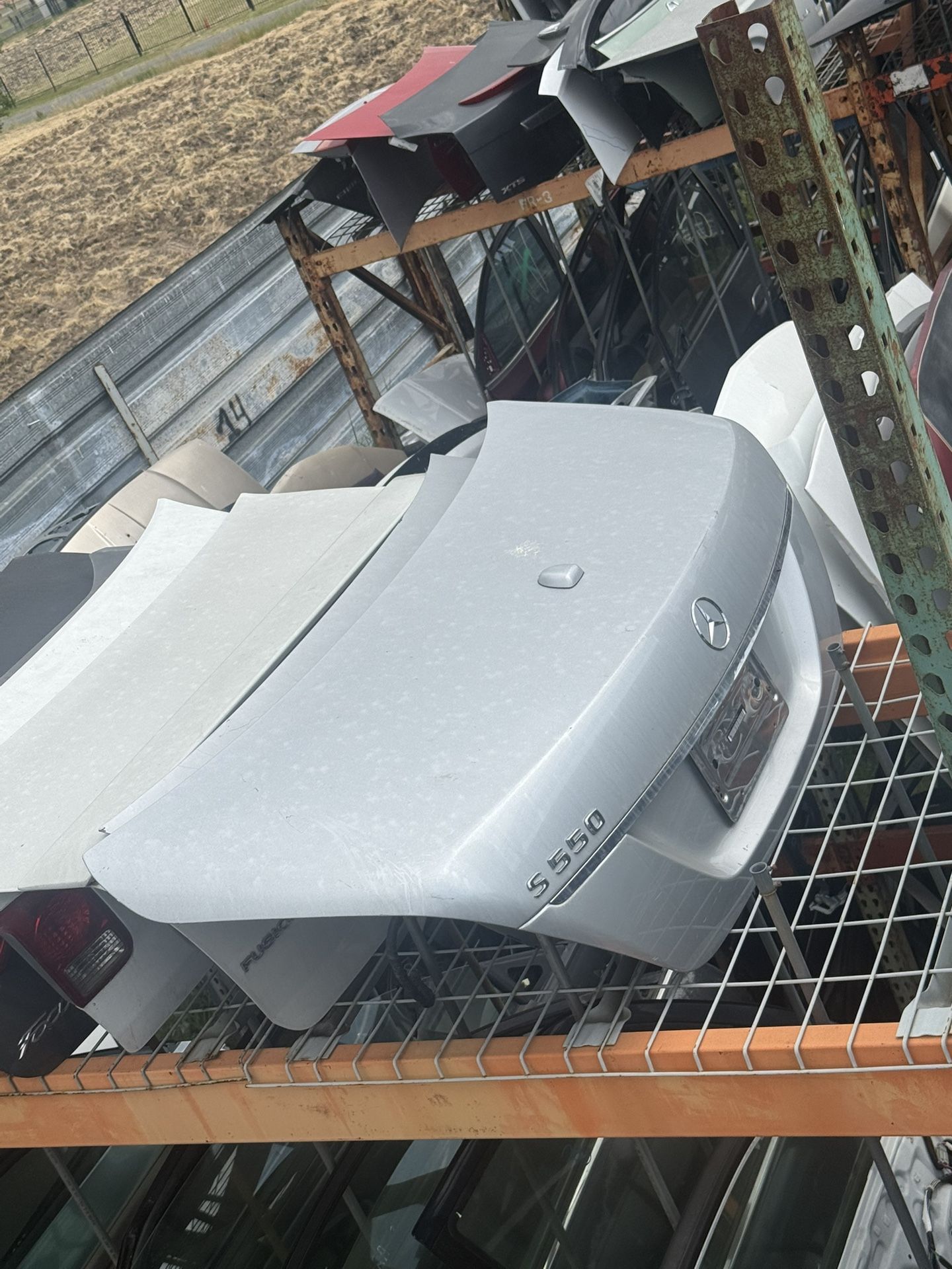 Trunk Lid 2008 Mercedes S550 S63 Rail Gate Silver