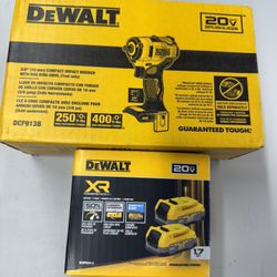 Dewalt Impact Wrench And Batteries