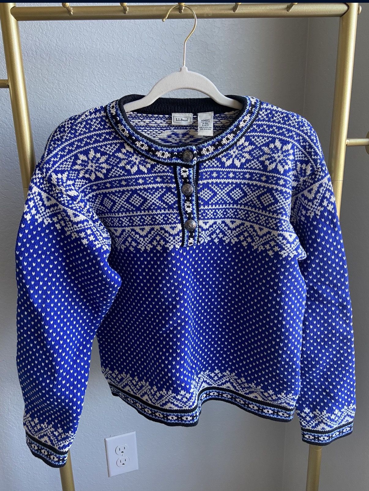 Women’s L.L. Bean Thick Winter Nordic Sweater