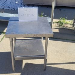 NSF Certified Stainless Steel 24"x24"x27" Restaurant Kitchen Table