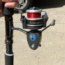 Vintage Garcia Mitchell 908 Fishing Rod And Spinning Reel 