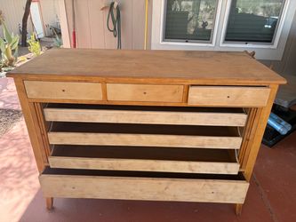 100 year old wooden dresser