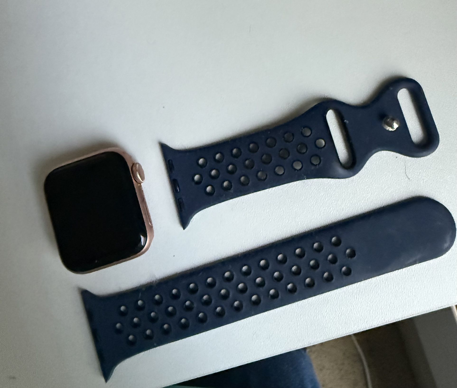 Apple Watch SE 40mm Rose Gold Blue Band