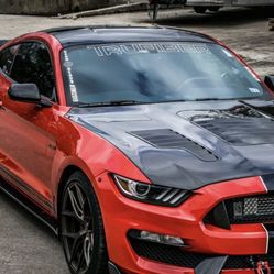 2015-2020 S550 Mustang GT350R Carbon Fiber A88KR-AC Heat Extractor Hood