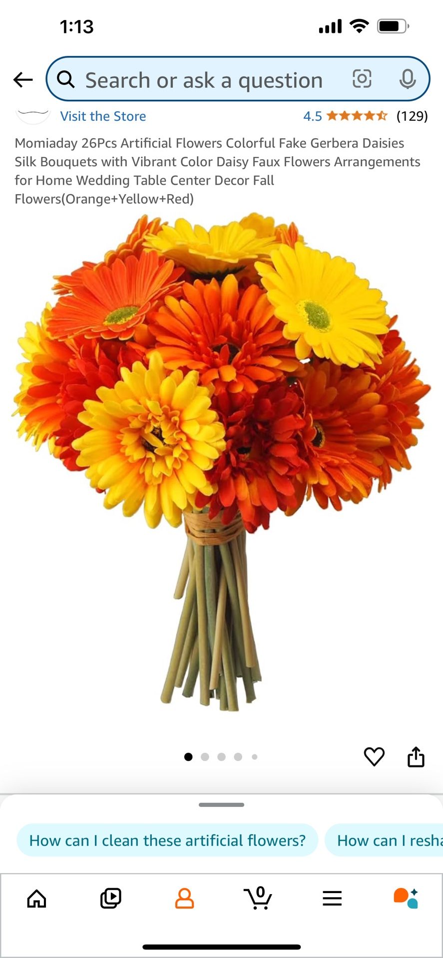 Fake flowers