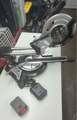 WOODSTARTER cordless sliding miter saw