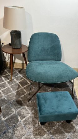 Side Chair And Stool For Sale