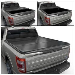 LA Zona Auto Parts 2004 To 2026 Ford F-150 5.5 Bed Cover Cubierto Para Caja Came De Troca Hard Top Tri Fold