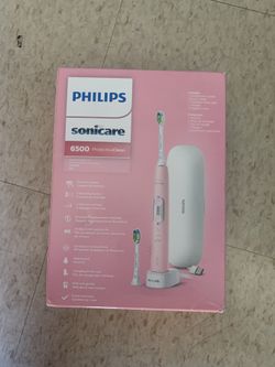 Philips Sonicare ProtectiveClean 6500 Rechargeable Electric Power Toothbrush with Charging Travel Case and Extra Brush Head, Pink,