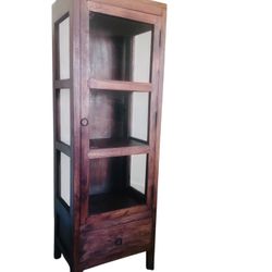 Southwest Farmhouse Bookshelf With Bottom Drawer