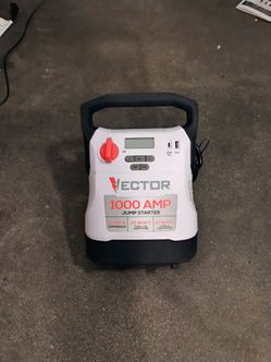 Vector car battery jump box