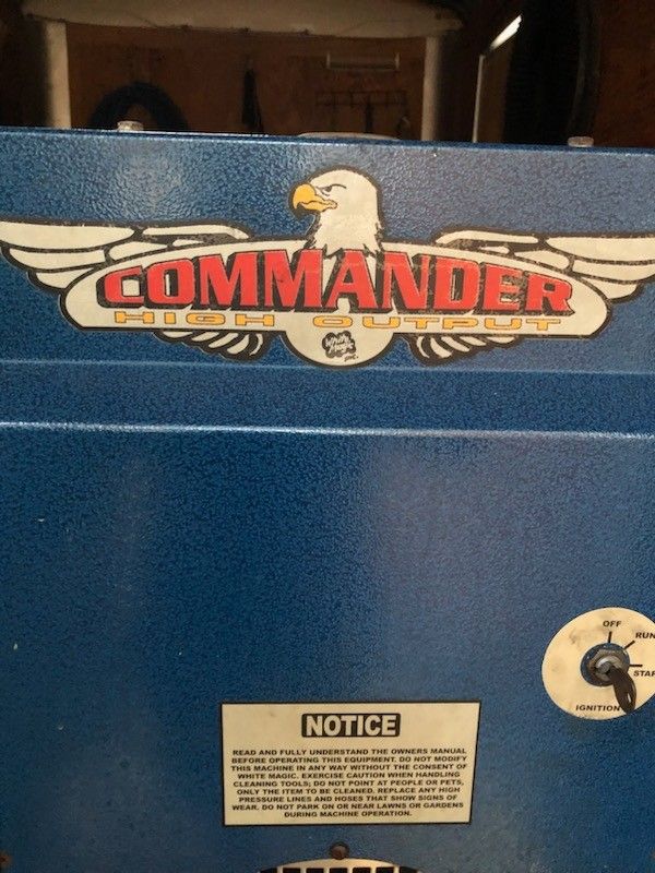 Carpet Cleaner Mounted On Trailer 