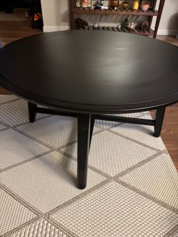Black Round Coffee Table