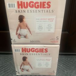Brand New Huggies Size 5 Diapers 