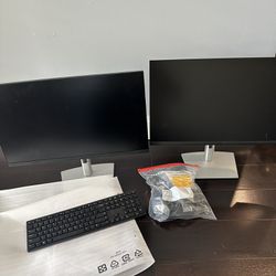 New Dell Monitors With Keyboard 20"