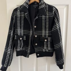 Laundry Button Front Bomber Jacket 
