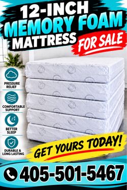 BRAND NEW QUEEN SIZE 12 INCH MEMORY FOAM MATTRESS/FAST DELIVERY