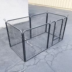 $85 (New in Box) Heavy duty 32” tall x 32” wide x 6-panel pet playpen dog crate kennel exercise cage fence
