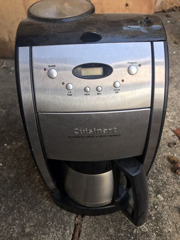 Coffee maker with grinder