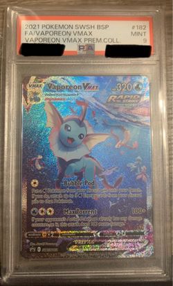 Vaporeon VMAX Full Art PSA 9 Pokémon Card