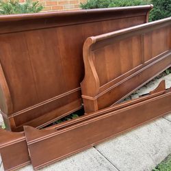 Cherry Wood King Size Bed Frame