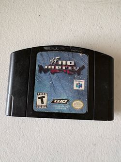 Nintendo 64 WWF No Mercy game.