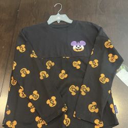 Spirit Jersey Kids XL (14) Walt Disney Halloween Mickey Pumpkins