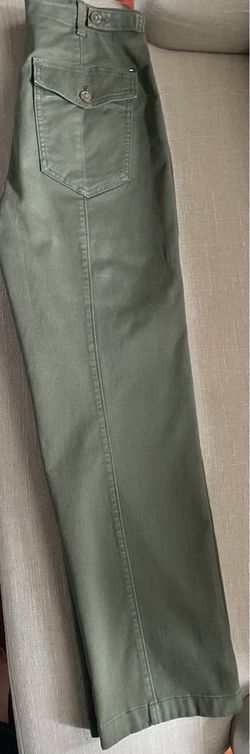 Tommy Hilfiger Green Wide-Leg Pants