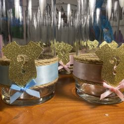 Gender Reveal Centerpieces, Baby Shower Centerpieces 