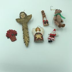 Vintage Tree Ornaments and Refrigerator Magnets