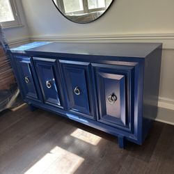 72” Thom Filicia Home Durston Road Blue Sideboard Table by Vanguard Furniture