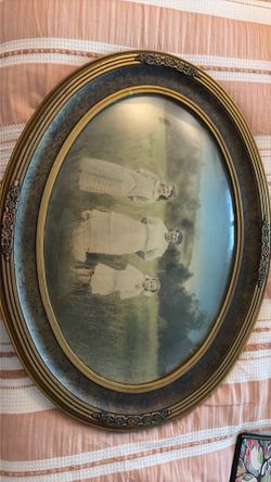 Antique beveled picture frame