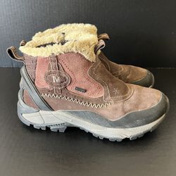 Women’s Merrell Sleet 6 Hiking Boots Waterproof Bracken Winter 