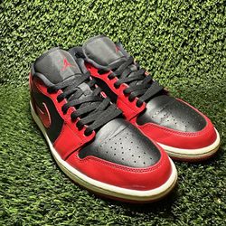 Nike Air Jordan 1 Low Reverse Bred 553558-606 OG I Retro Mens Size 11 With Box