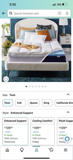 Memory Foam Mattress Topper Twin