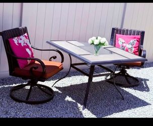 Patio table and chair set