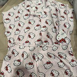 Hello Kitty Pajama Set- Size Large