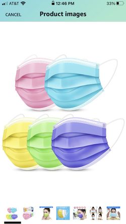 Disposable Face Masks - Five colors