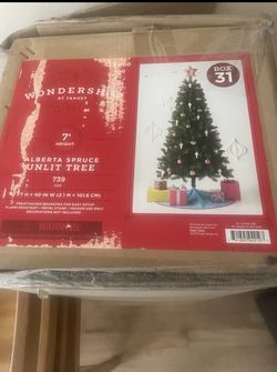 7 ft Artificial Christmas Tree – Wondershop Alberta Spruce (Target)