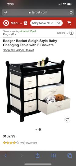 baby changing table