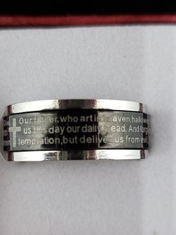 Lord Prayer spinner ring