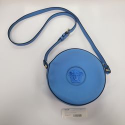Blue Versace Disco Shoulder Bag