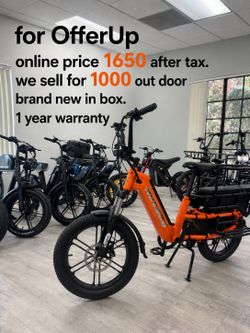 Family cargo ebike at great price electric bike