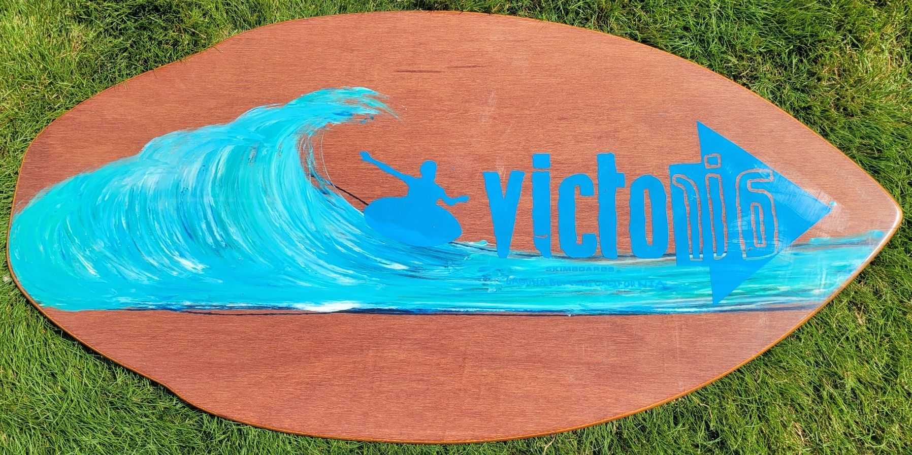 Vintage VICTORIA SKIMBOARD Laguna Beach Extra Large 41" x 21"