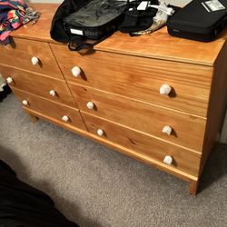 IKEA Tarva 6-drawer Dresser (Honey Oak Stain)