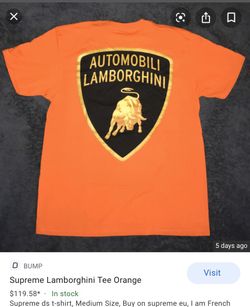 Supreme lambo Orange-t