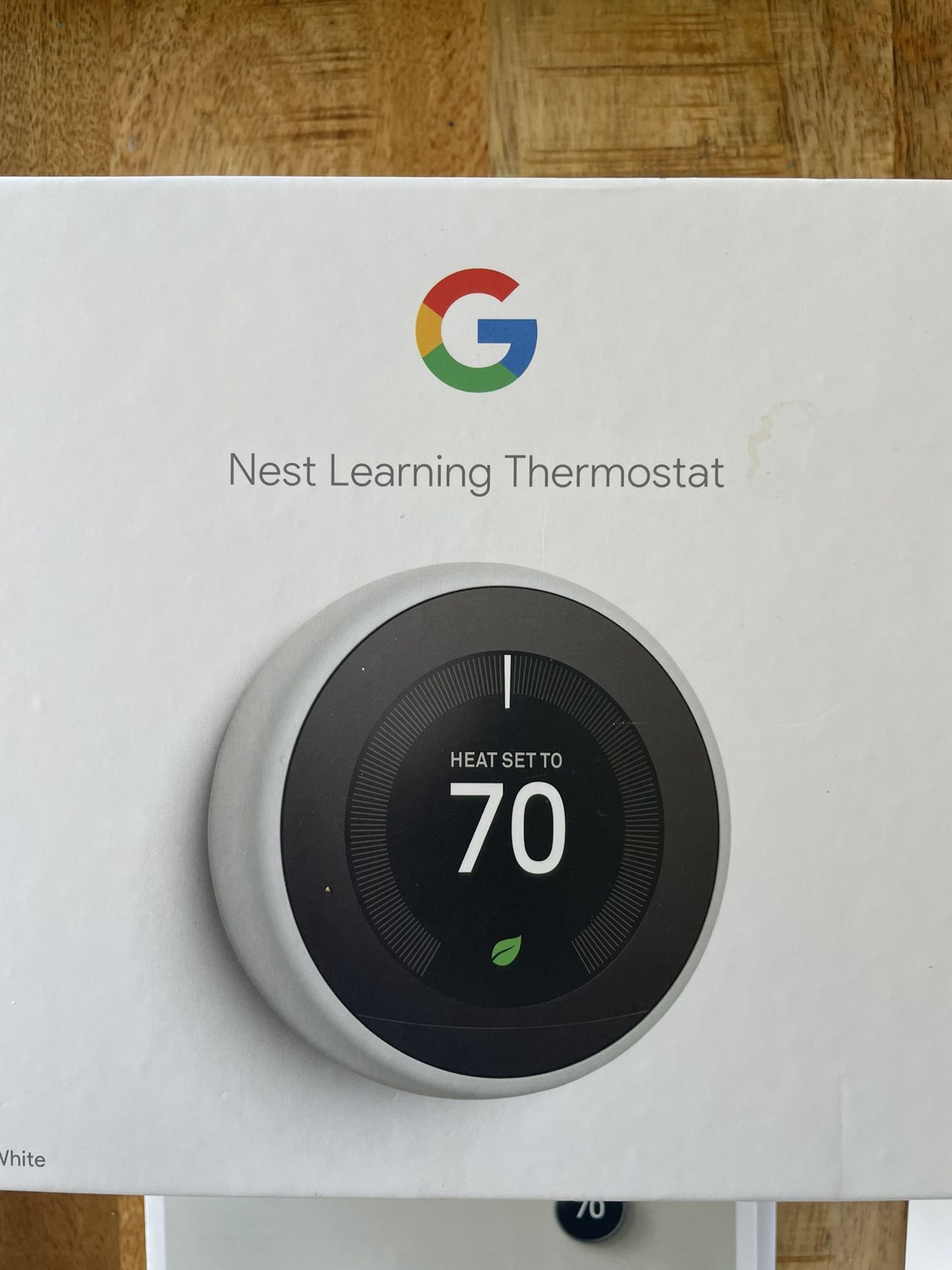 NEW Google Nest Learning Thermostat White With sensor