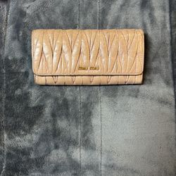 Authentic Leather MiuMiu.  Beige